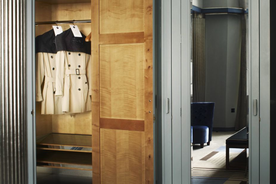 The Claridge's Hotel also recently instituted a loan program that allows hotel guests to borrow Burberry trench coats.