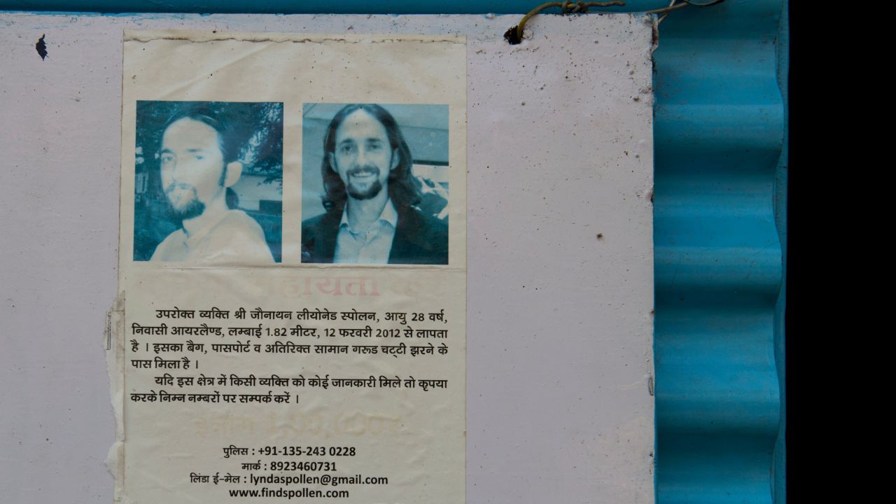 Two years after he went missing, posters remain to find Jonathan Spollen. 