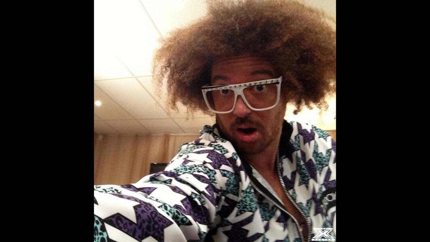 Redfoo of the music duo LMFAO snaps a selfie that was tweeted on the <a href="https://twitter.com/thexfactor_au/status/473766343355817984/photo/1" target="_blank" target="_blank">X Factor Australia account</a>. "Ever wonder what would happen if @Redfoo borrowed your phone? This," read the tweet on Tuesday, June 3. <a href="http://www.cnn.com/2014/05/28/world/gallery/look-at-me-0528/index.html">See 31 selfies from last week</a>