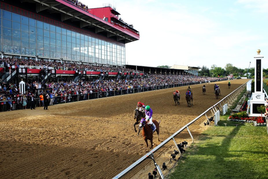 And leg two was ticked off at the Preakness Stakes, making the triple a distinct possibility this Saturday at Belmont Park.