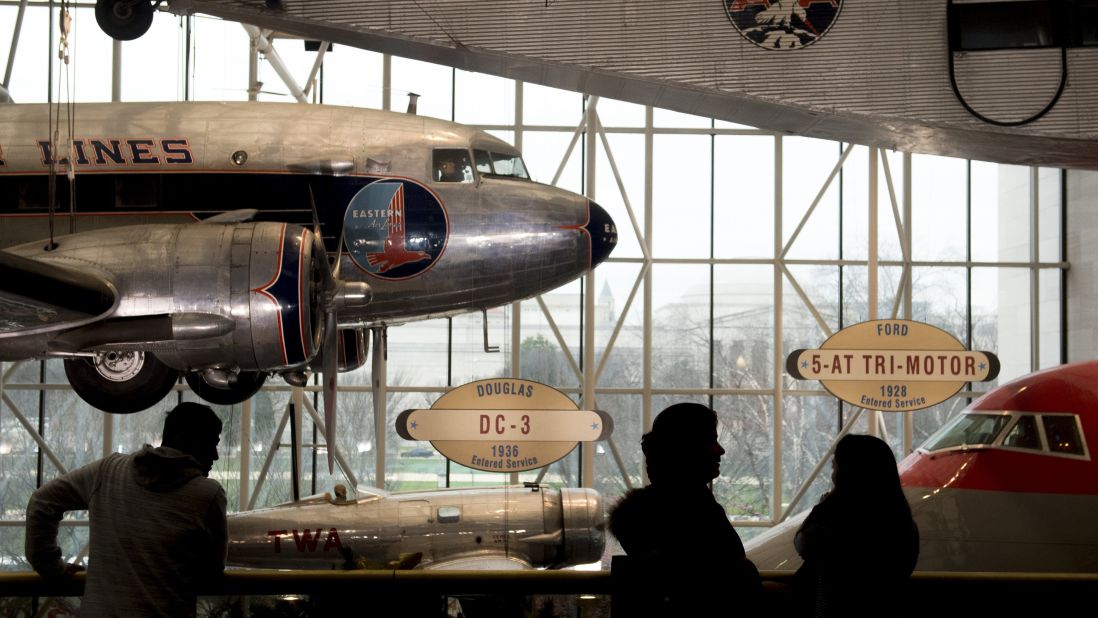 <strong>5. National Air and Space Museum, Washington: </strong>A Smithsonian Institution museum, the National Air and Space Museum's holdings include historic aircraft and spacecraft.