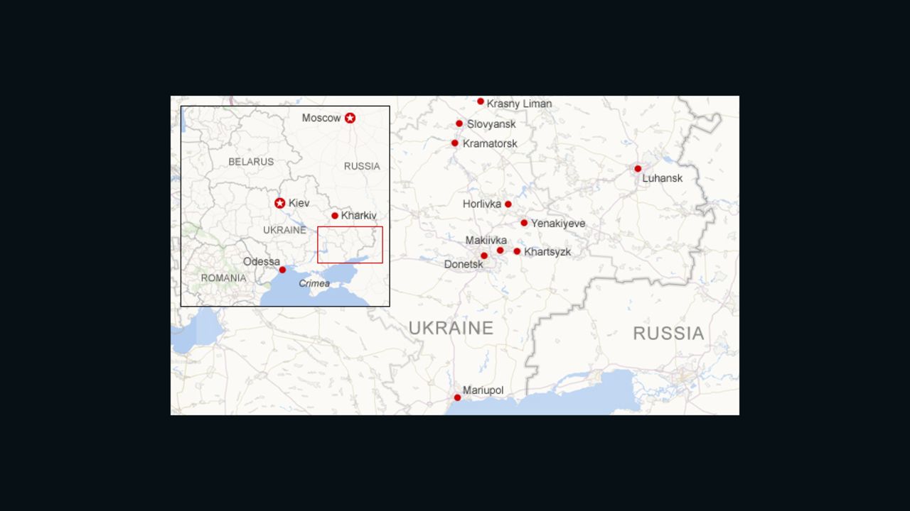 Where unrest has occurred in E. Ukraine