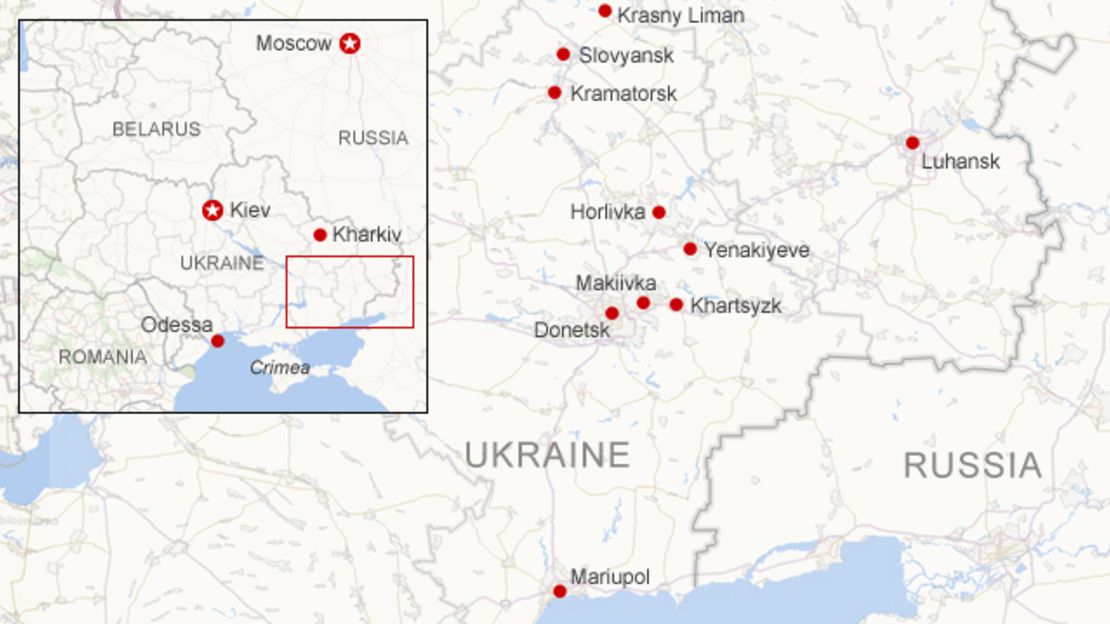 Where unrest has occurred in E. Ukraine