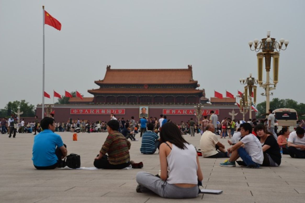 Tiananmen Square was populated with tourists on June 4 this year. In 1989, the same space was occupied by student hunger strikers demanding democracy.