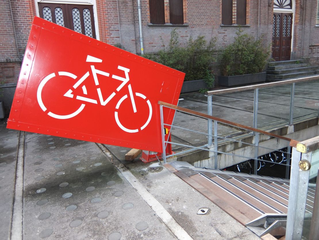 Onward, downward: A subterranean cycle park.