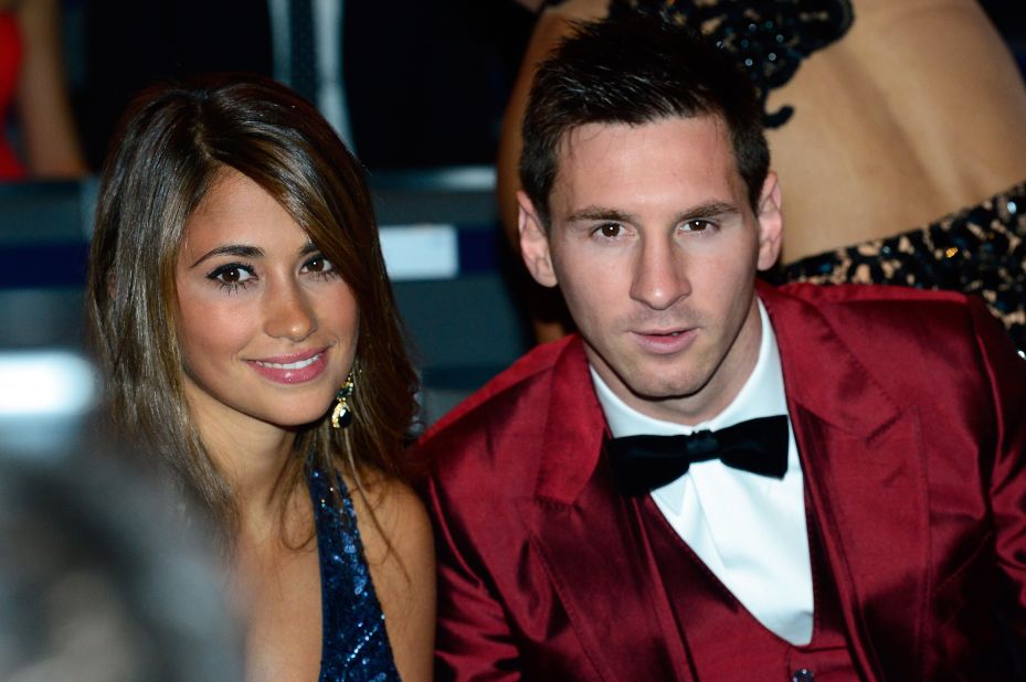 Messi is one of the highest earning football players in the world, recently signing a $50 million-a-year deal with Barcelona. Off the field, his heart lies with Argentine girlfriend Antonella Roccuzzo and their one-year-old son Thiago, whose hand prints he even had tattooed on his left leg.