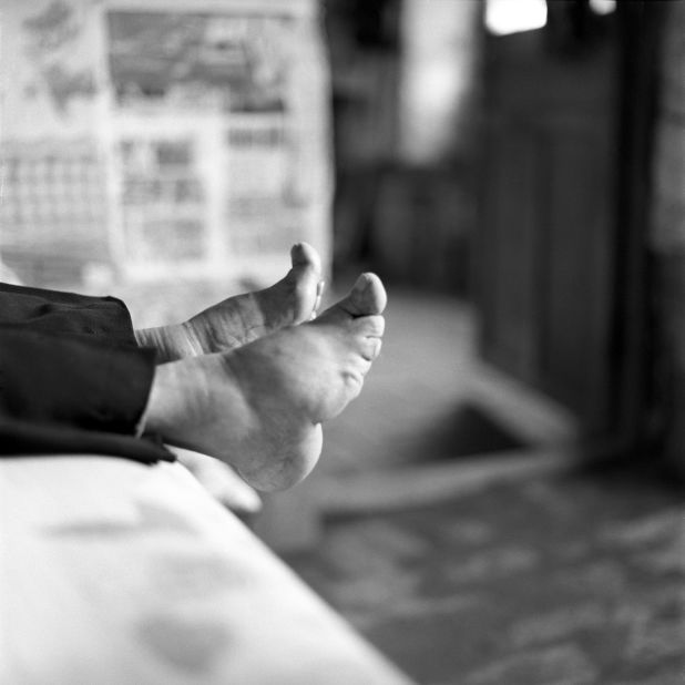 Zhang Yun Ying was the first woman with bound feet that Jo Farrell photographed. Several of the women documented by Farrell have since passed away.