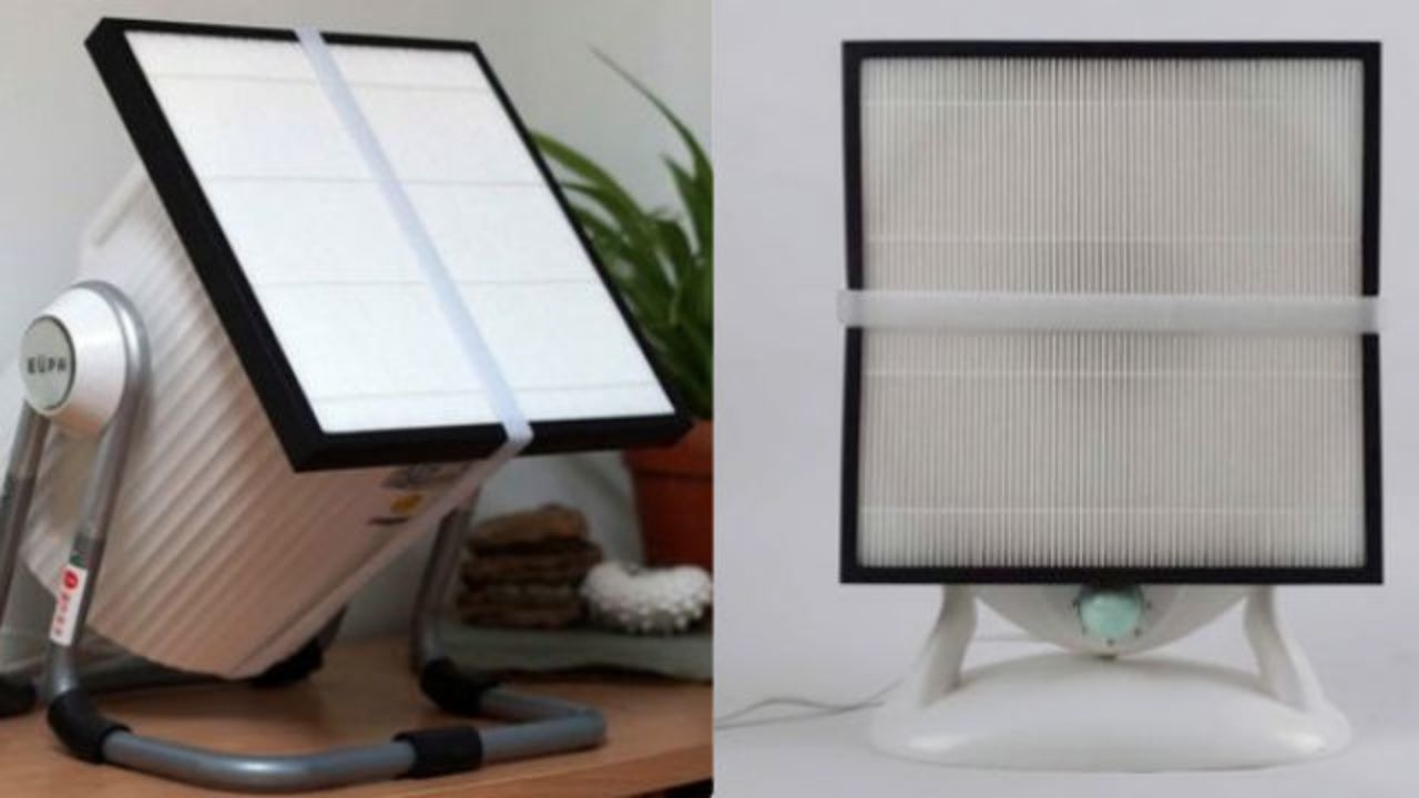 Thomas Talhelm started worrying about the air inside his Beijing home in 2013 but couldn't afford the luxury of an expensive air purifier. He created an air purifier consisting of a basic household fan with a HEPA filter attached to it.