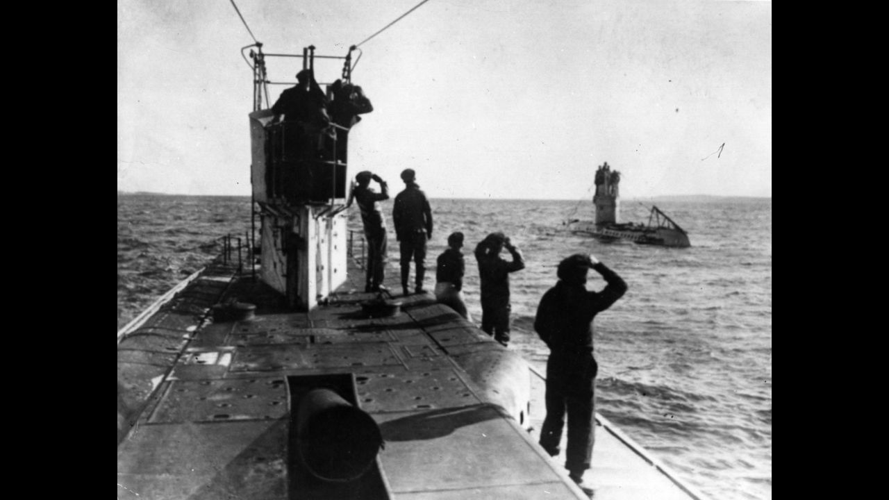 German U-boats, or submarines, patrol the Mediterranean coast.