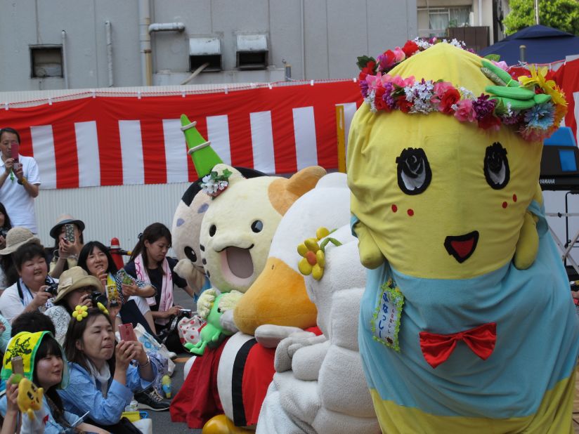 Since Funassyi's explosion in popularity, other mascots are imitating the mascot's wacky and wild style -- hoping to replicate his commercial success.