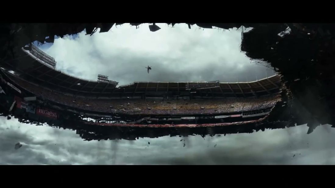 In "X-men: Days of Future Past," Magneto destroys RFK Stadium, but first he levitates it and drops it  around the White House.