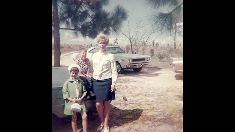 Seven years old in 1969, <a href="index.php?page=&url=http%3A%2F%2Fireport.cnn.com%2Fdocs%2FDOC-1140655">Teri Coley Adams</a>, in the green coat, thought her matching hat and purse were "the pinnacle of fashion." This photo was taken two months before her dad returned from Vietnam. 