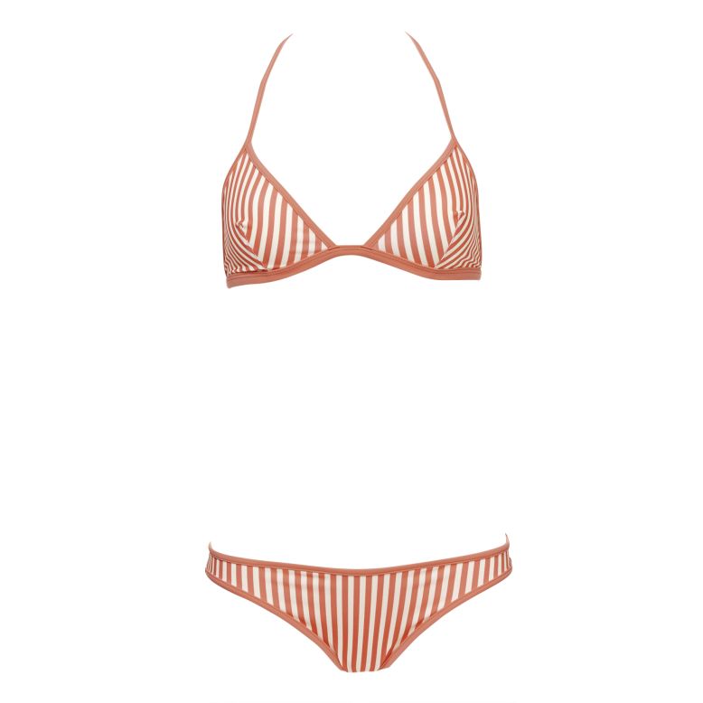A sporty striped bikini looks at home anywhere. Solid and Striped Miranda top and bottom, <a href="https://www.cnn.com/2014/06/26/living/gallery/summer-weekend-packing/solidandstriped.com" target="_blank">solidandstriped.com</a>