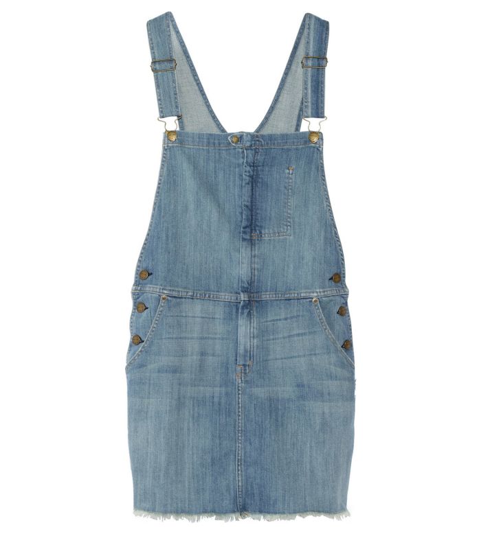 Paired with a simple t-shirt, these medium-wash overalls are just right for a fun summer day. Current/Elliott The Garrison Overall stretch-denim dress, <a href="https://www.cnn.com/2014/06/26/living/gallery/summer-weekend-packing/netaporter.com" target="_blank">netaporter.com</a>.