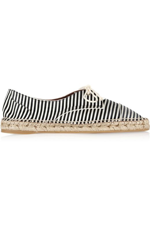 Espadrilles are a chic, practical alternative to sandals—and they remind me of Jane Birkin. Tabitha Simmons Dolly striped silk espadrilles, <a href="https://www.cnn.com/2014/06/26/living/gallery/summer-weekend-packing/netaporter.com" target="_blank">netaporter.com</a>