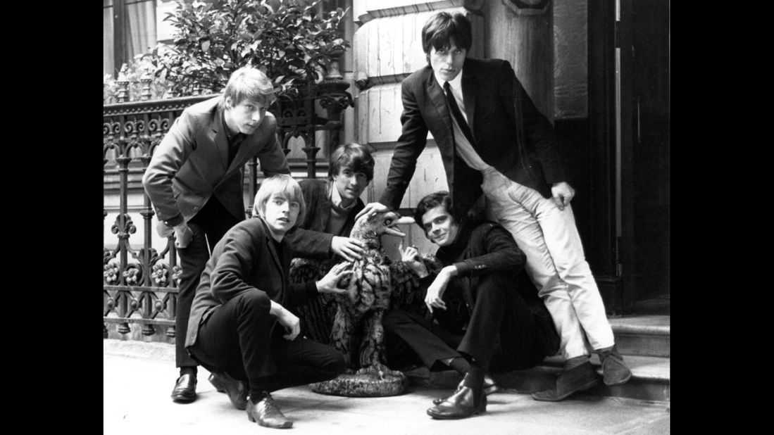 British rhythm and blues group The Yardbirds include, from left, Chris Dreja, Keith Relf, Jim McCarty, Paul (Sam) Samwell-Smith and Jeff Beck. They hit it big in the U.S. with "For Your Love," "Heart Full of Soul" and "Over Under Sideways Down."