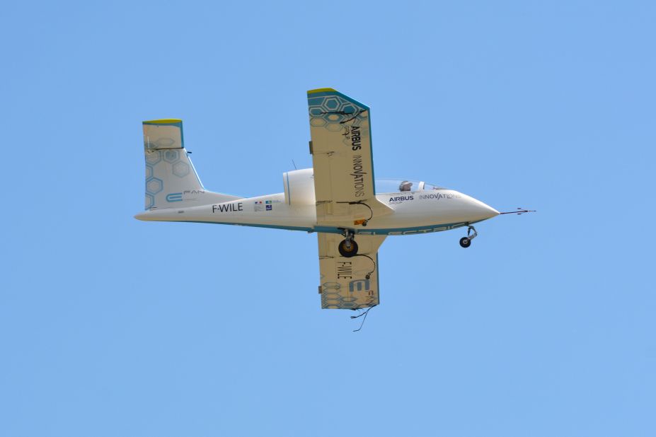 The Airbus hybrid 1.2 was preceded by a two-seater, all-electric aircraft called the E-Fan 1.1. 