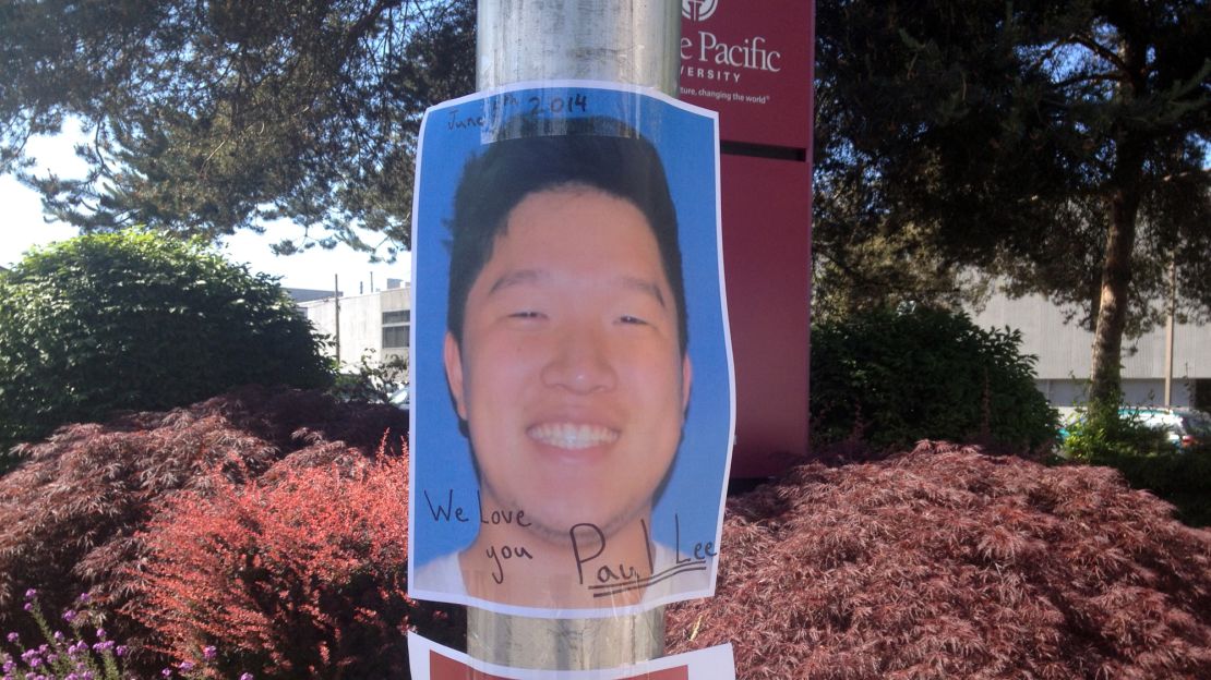 An image of Seattle shooting victim Paul Lee was posted on the Seattle Pacific University campus. 