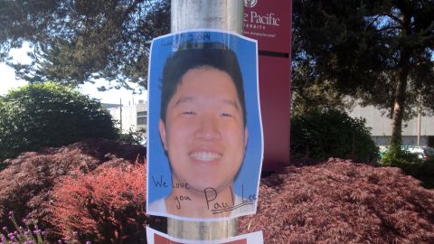 An image of Seattle shooting victim Paul Lee was posted on the Seattle Pacific University campus. 