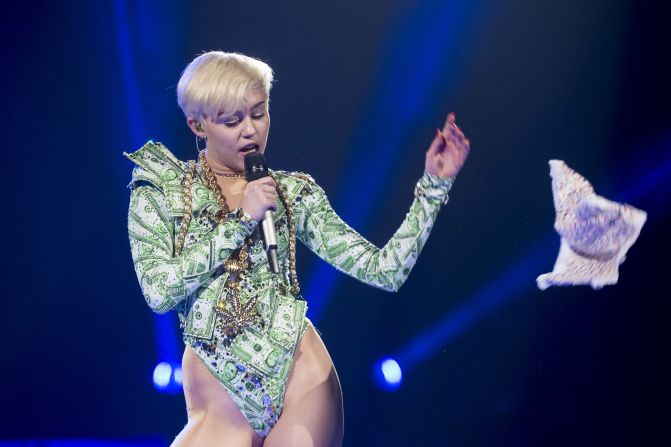 Miley Cyrus isn't one to make a lot of apologies -- if you didn't like her twerking on MTV, that's too bad -- but she isn't immune to saying "I'm sorry." When suggestive photos of a then-15-year-old Cyrus surfaced in 2008 -- including one that showed her wearing just a bedsheet on the cover of Vanity Fair -- <a href="index.php?page=&url=http%3A%2F%2Fwww.people.com%2Fpeople%2Farticle%2F0%2C%2C20195785%2C00.html" target="_blank" target="_blank">she said in a statement</a> that she was "truly sorry" if she "disappointed anyone." Similar grievances were given <a href="index.php?page=&url=http%3A%2F%2Fwww.eonline.com%2Fnews%2F225236%2Fmiley-cyrus-bong-video-apology-i-m-not-perfect" target="_blank" target="_blank">after she was seen smoking a bong in 2011</a> and when <a href="index.php?page=&url=http%3A%2F%2Fwww.mtv.com%2Fnews%2F1604700%2Fmiley-cyrus-apologizes-again-for-slanty-eyed-photo%2F" target="_blank" target="_blank">a racially insensitive photo emerged</a> in 2009.