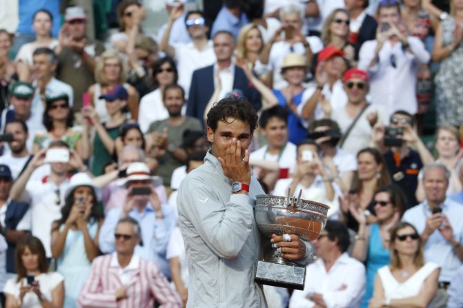Rafael Nadal had hoped to win the French Open for an unprecedented 10th time this year. His tally of nine title wins -- from 10 attempts -- at Roland Garros is a tournament record.