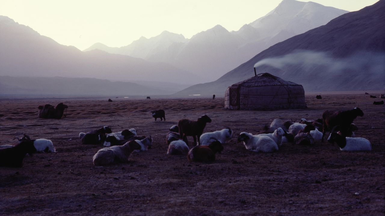 A Tajik nomadic yurt near the Afghan border. 