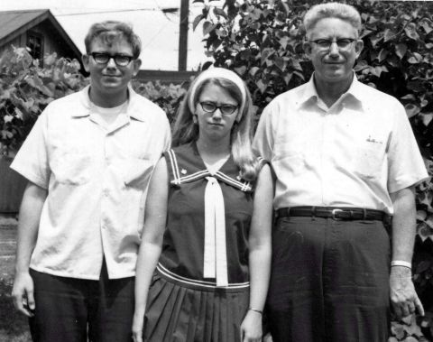 Here's Lou Alexander, left, with his sister and father just before leaving for Indiana University in 1967. "The personal highlight of those years for me was leaving home, starting college and then my first job after college," he said. "I marched some, against the war and for civil rights, but I was mostly a Norman Normal, going to school, working and moving into adulthood."