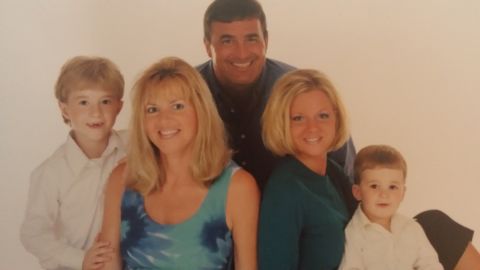 Carol Costello's nephew Anthony, left, in a photo from the early 2000s, with his parents Johanna and Tony, and siblings Christina and Vincent.