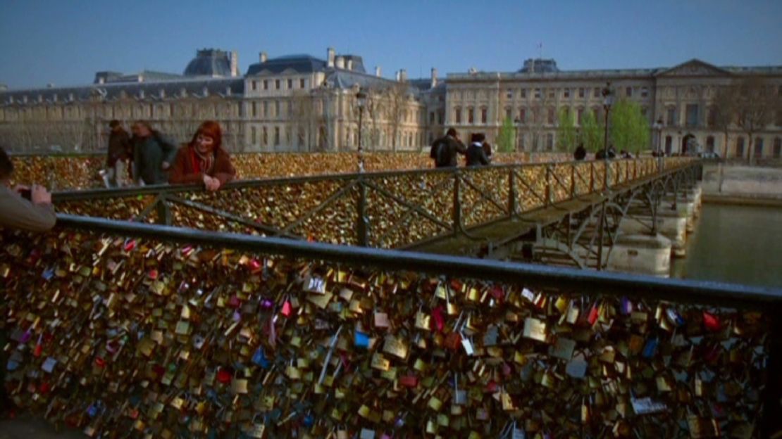 At one point, Paris's Pont des Arts bridge was covered in locks
