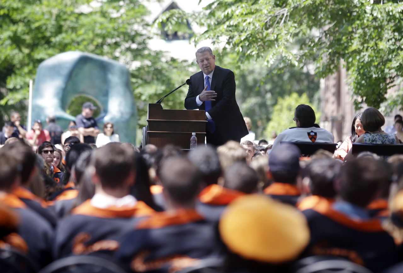 Former Vice President Al Gore addressed the class of 2014 at Princeton University's Class Day on June 2, the day before its commencement ceremony.