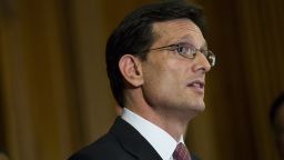 WASHINGTON, DC - MAY 7: House Majority Leader Rep. Eric Cantor (R-VA) speaks during a news conference about  the Success and Opportunity through Quality Charter Schools Act, on Capitol Hill, May 7, 2014 in Washington, DC. A vote in the House is expected on the bill later this week.  