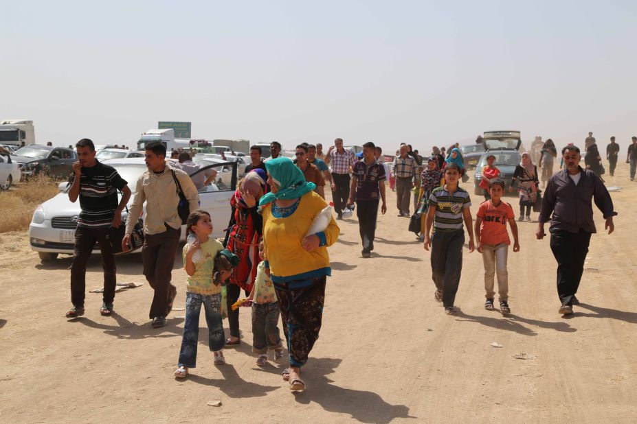 Many people are fleeing on foot. Mosul's four main hospitals are inaccessible because of fighting, and some mosques have been converted to act as clinics, the International Organization for Migration said.