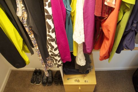 Courtney Carver's <a href="http://theproject333.com/" target="_blank" target="_blank">Project 333</a> challenges people to pare down their wardrobes to 33 items for three months at a time. <a href="http://the3rdchapter.me/tag/project-333/" target="_blank" target="_blank">Kathy Peterman</a> of Portland, Oregon, started in February. It took her three days to figure out which items would make the cut.
