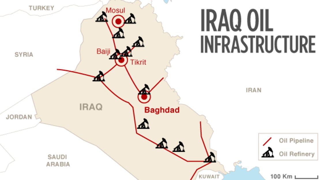 Map: Iraq oil infrastructure