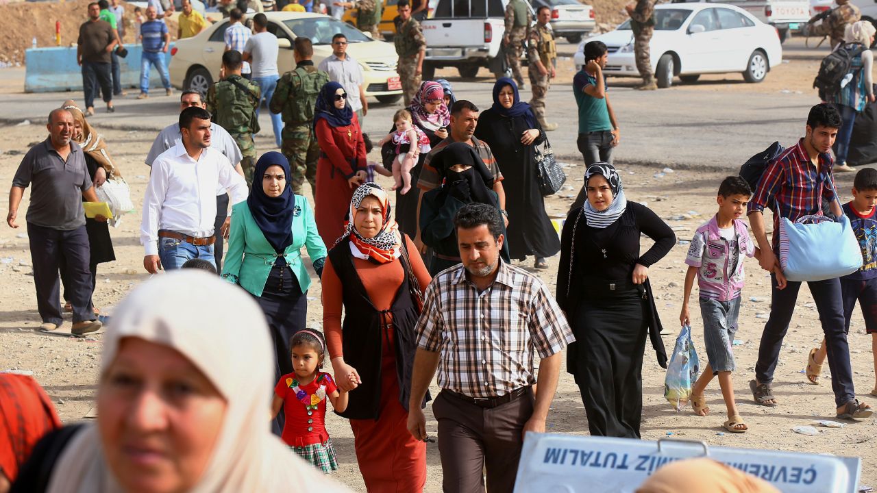 More than 1 million people have been displaced by fighting in Iraq so far this year.