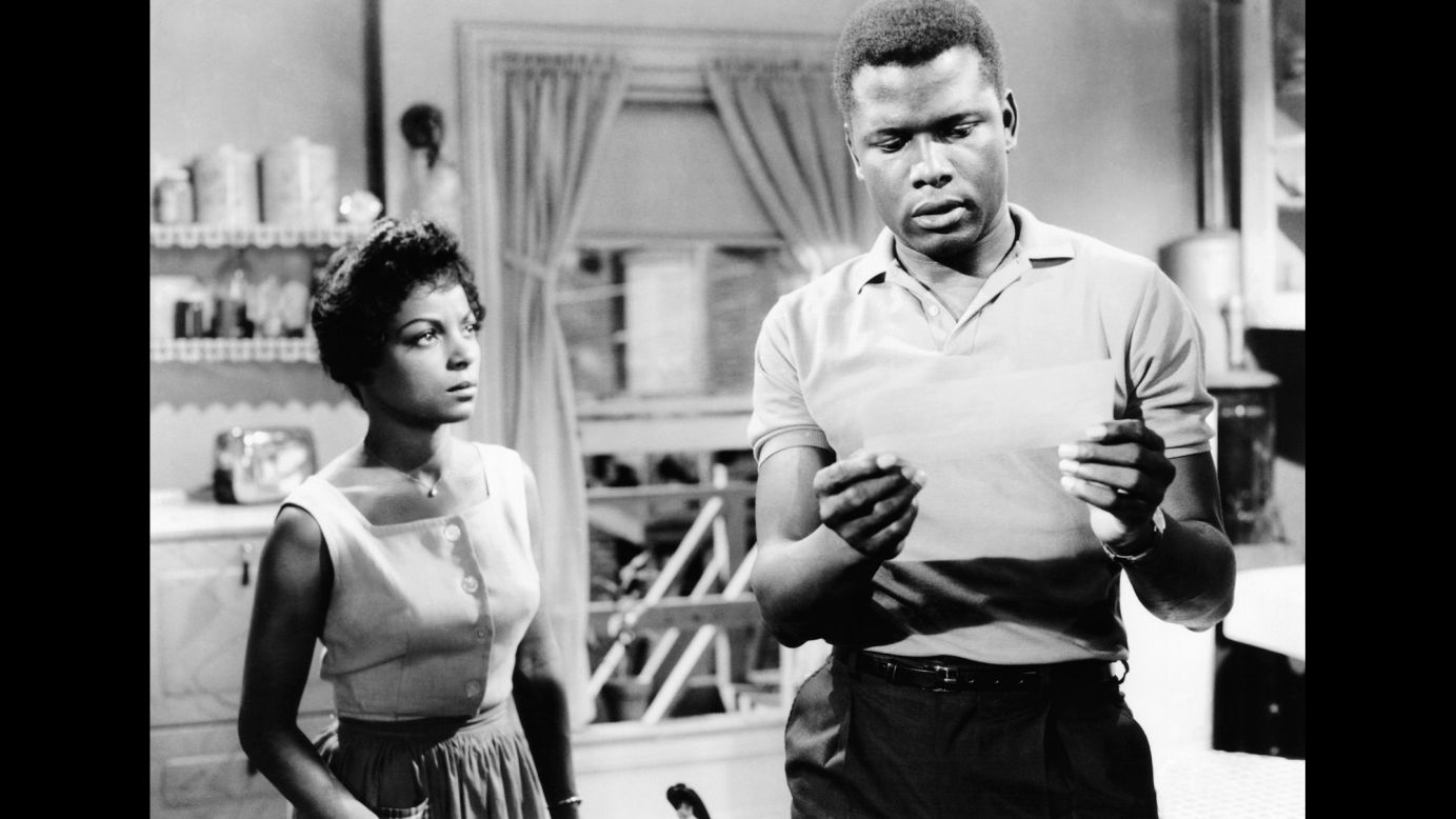 In 1961's "A Raisin in the Sun," Dee reprised her stage role as Ruth Younger, wife of the striving protagonist Walter Younger, played by Sidney Poitier.