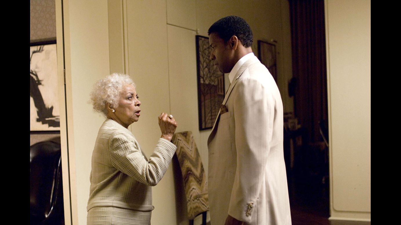 Dee received her only Oscar nomination for 2007's "American Gangster" as the mother of Denzel Washington.