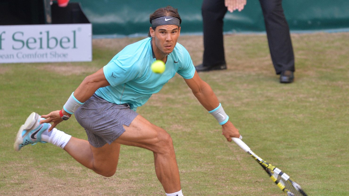 Rafael Nadal was beaten in straight sets by Germany's world No. 85 Dustin Brown at Halle.