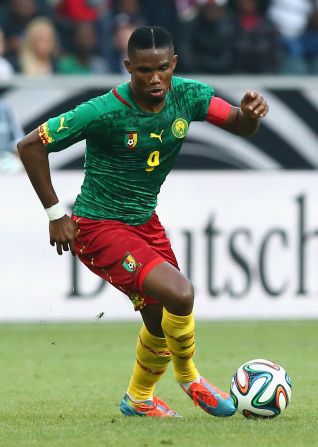 Cameroon's star striker Samuel Eto'o is one of several top African footballers seeking to make amends for past World Cup disappointments at Brazil 2014.