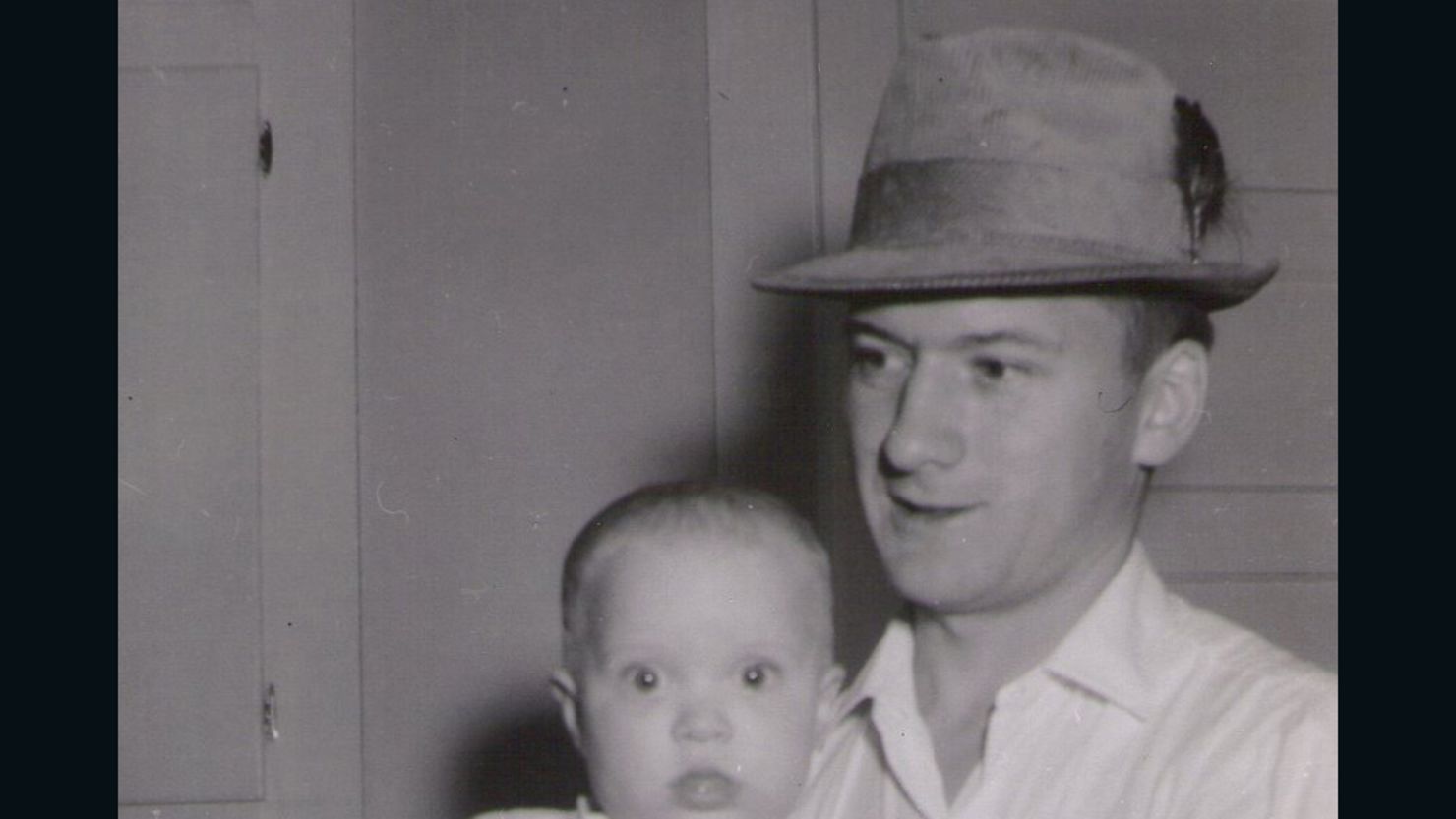 Wayne Bare, in 1962, with his daughter Laura.