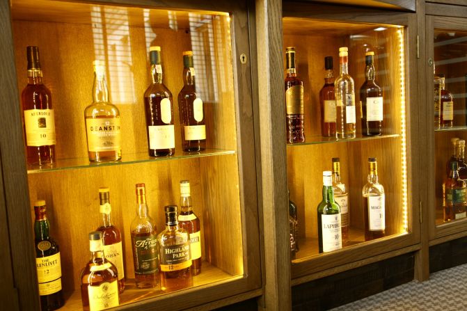 The hotel boasts an extensive drinks cabinet with a wide range of Scottish whisky on offer.