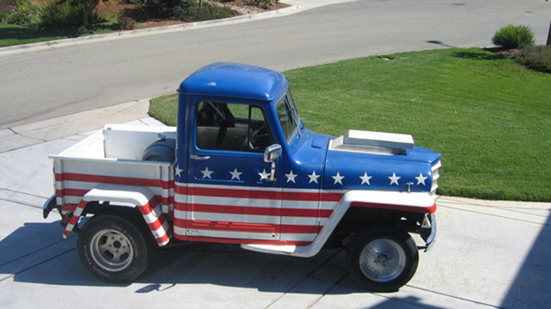 Sales engineer <a href="http://ireport.cnn.com/docs/DOC-1143046">Buck Tanner</a> inherited this 1950 stars and stripes Jeep from his father in 2005. The truck gets a lot of salutes when Tanner drives it, and has been in a couple of July 4th parades in his hometown of Morgan Hill, California