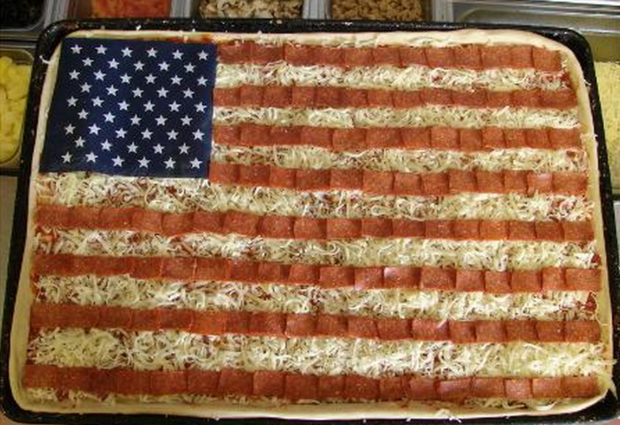 Care for a slice? Pizza maker <a href="http://ireport.cnn.com/docs/DOC-270415">Paul Tamasi </a>created this American flag-inspired dish for Flag Day in June 2009. "I am proud to be an American and an American flag always flies in the breeze outside my restaurant," he said.