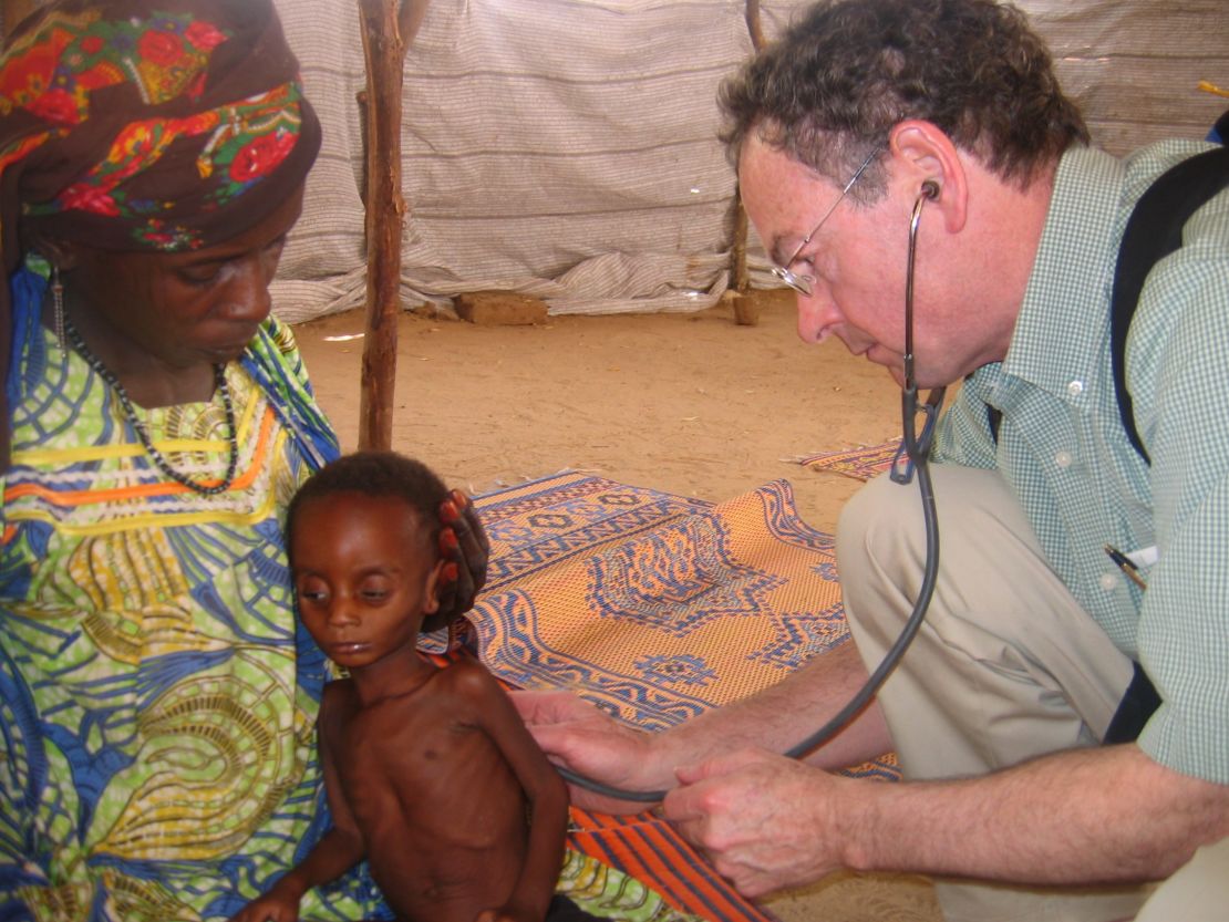 Richard Rockefeller, great grandson of John Rockefeller, died in a plane crash in Westchester County, New York on June 13.  Rockefeller, right, examines a chold in Nigeria during 2009.