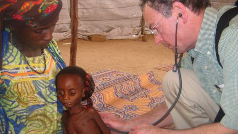 Richard Rockefeller, great grandson of John Rockefeller, died in a plane crash in Westchester County, New York on June 13.  Rockefeller, right, examines a chold in Nigeria during 2009.