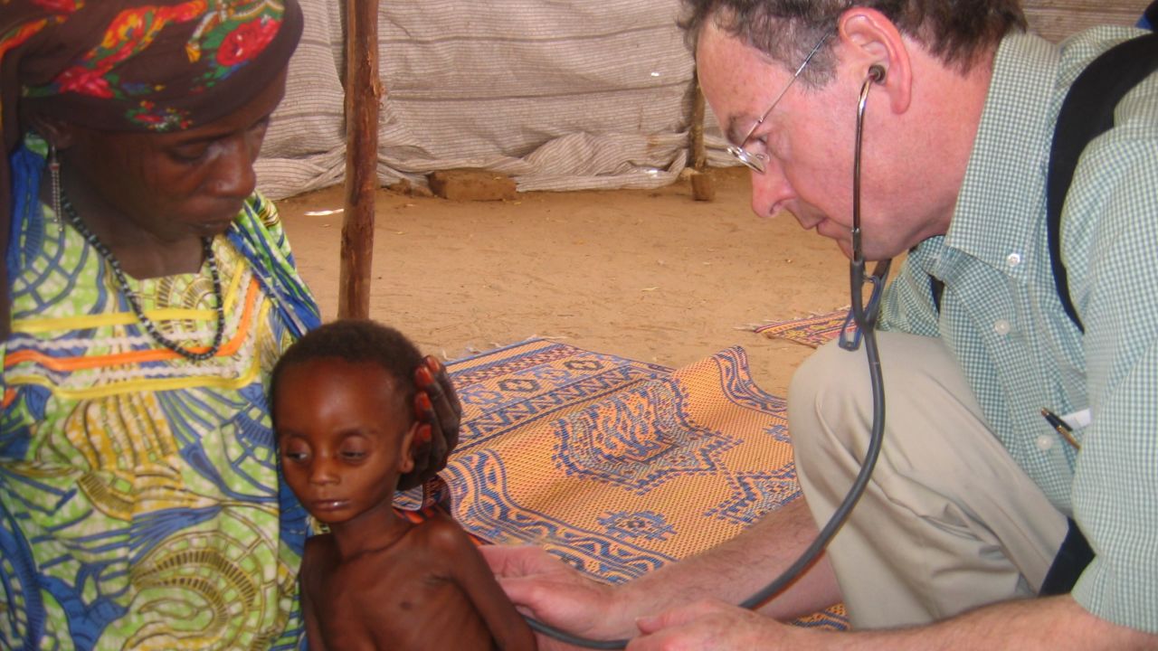 Richard Rockefeller, great grandson of John Rockefeller, died in a plane crash in Westchester County, New York on June 13. Rockefeller, right, examines a chold in Nigeria during 2009.