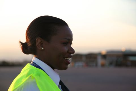 As Rwanda's first female commercial pilot, Esther Mbabazi wants women to realize they can do anything. "Time has changed. Women are out there working, technology has changed, and everyone has the brains to do something, now it's not about how much bicep or how much energy you have."