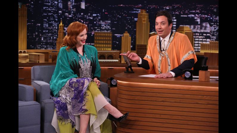 Caftans are having a moment. Christina Hendricks, sporting one on "The Tonight Show Starring Jimmy Fallon" in April, declared the long, loose, robe-like garments her "go-to" items. In May, New York magazine encouraged readers ironically (or not?) to "<a href="http://nymag.com/thecut/2014/05/how-to-get-your-body-caftan-ready-for-summer.html" target="_blank" target="_blank">get your body caftan-ready for summer</a>." Take a look back at these well-known Westerners who embraced the Eastern-inspired look.