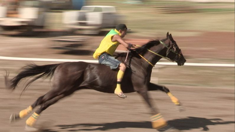 Speed and horsemanship are essential as riders like Zack Rock (pictured) go hell for leather in a bid to cross the line in first place.