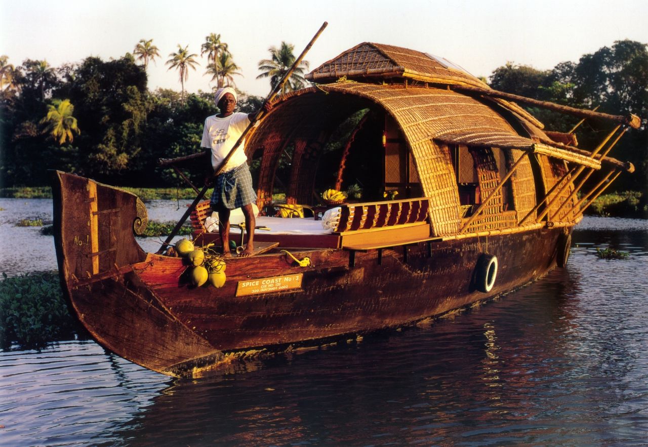 Companies such as Spice Coast Cruises offer overnight journeys through the backwaters on traditional houseboats. 